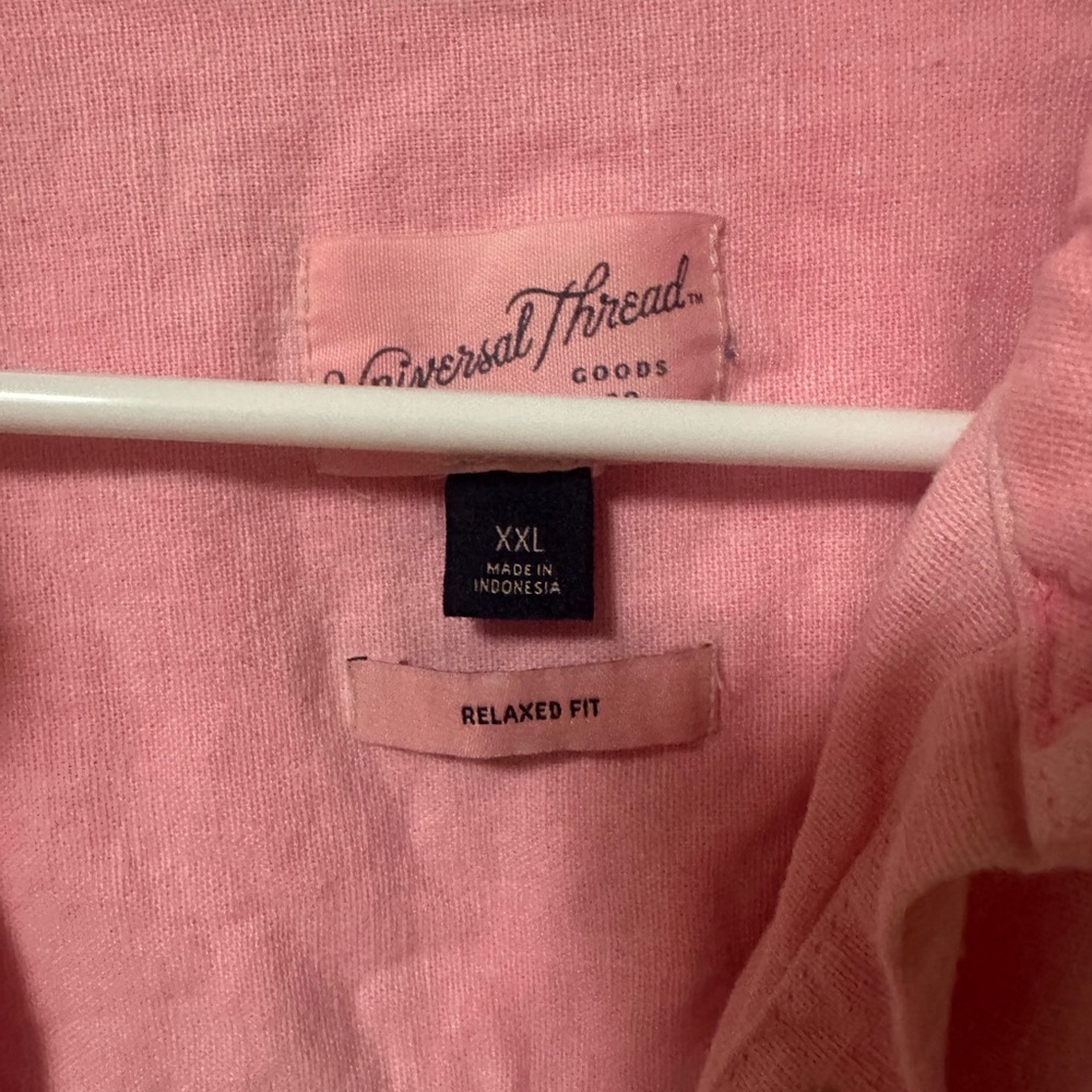 Universal Thread Linen Blend Distressed Neon Pink… - image 6